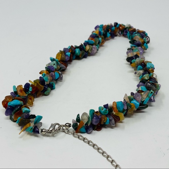 Colorful Mini Rocks Short Necklace - Picture 4 of 6